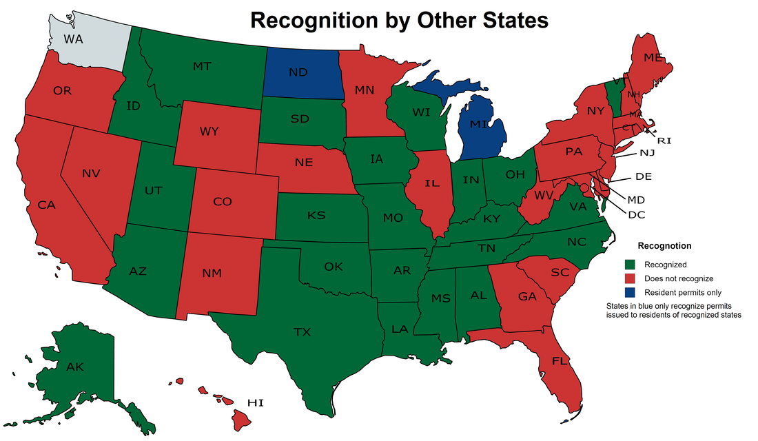 right to carry states map
